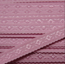 Elastisches Schrägband JACQUARD 12mm rosa